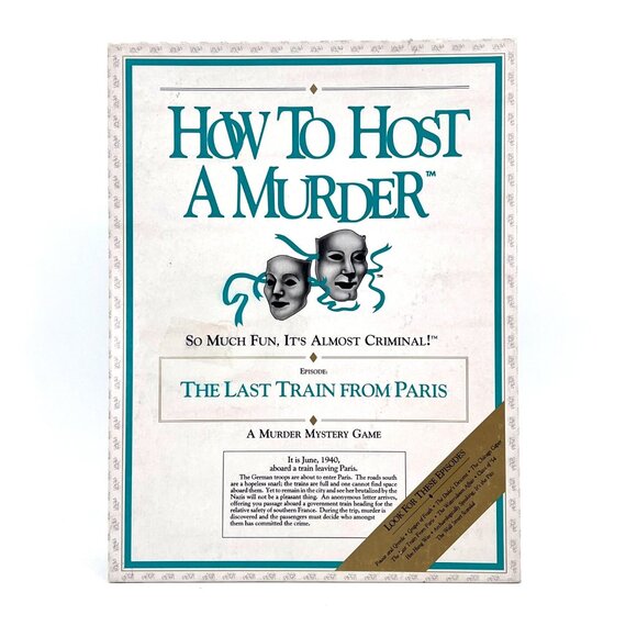 How To Host A Murder Game "The Last Train From Paris" Mystery Party Game Vintage - Picture 1 of 14